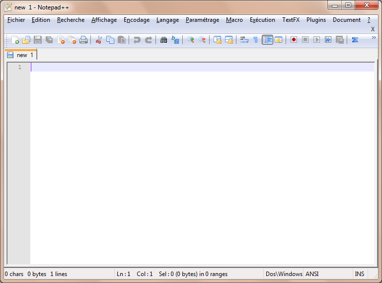 Le logiciel Notepad++