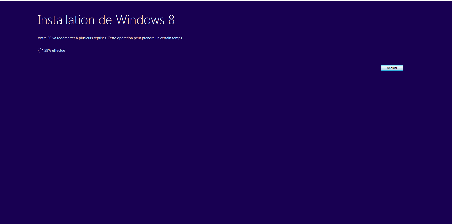 L'installation de VirtualBox Windows 8 a échoué