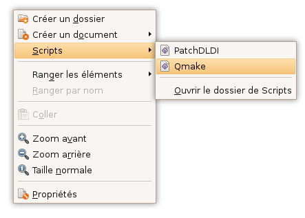 Qmake - Sélection