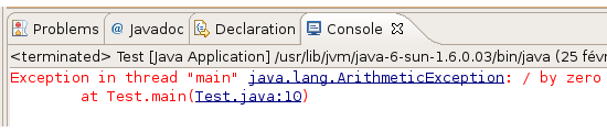 ArithmeticException