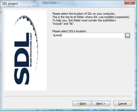 Assistant SDL et configuration