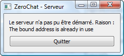 Serveur cassé