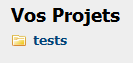 Projets dans WAMP