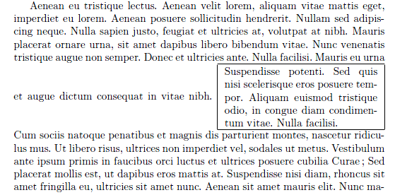 Exemple de minipage