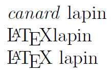 Les espaces