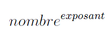 Exposant