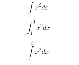 Intégrale simple