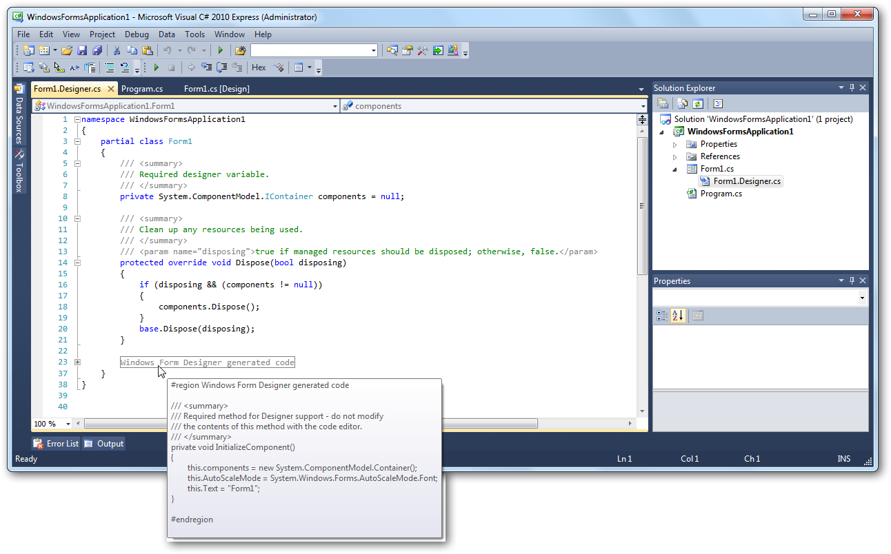 Les WinForms (ou Windows Forms) Apprenez ? programmer en