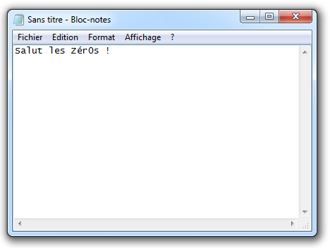 Bloc-notes avec quelques mots...