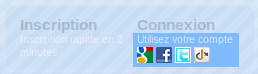Lien de connexion avec un compte externe du Site du Zéro