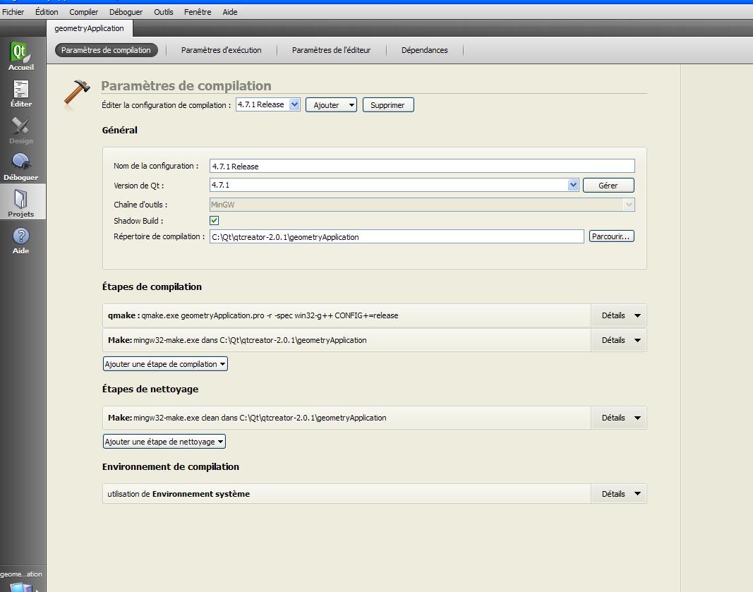 [Qt] Problème compilation Qt Creator par betsprite - OpenClassrooms