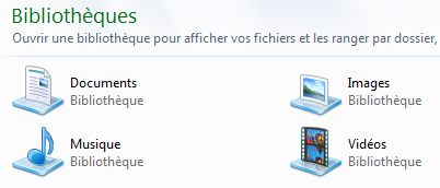 Les bibliothèques