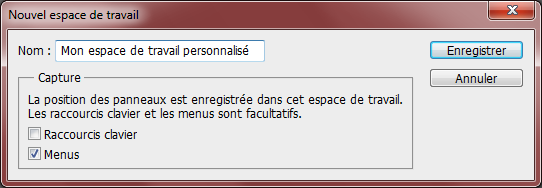Espace de travail - Nouveau