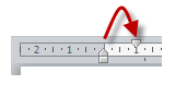 Définition d'une indentation de 1 cm au début de chaque paragraphe
