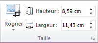 Le groupe Taille