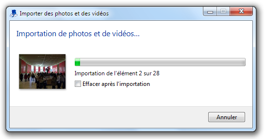 Transfert en cours