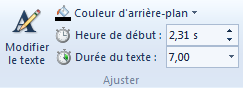 Durées du titre