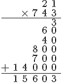 multiplication à virgule
