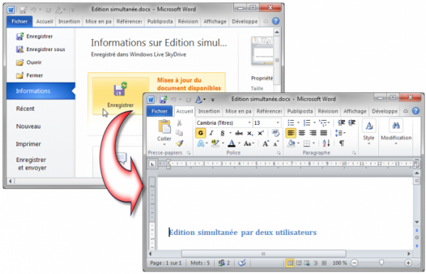 Le document est maintenant à jour