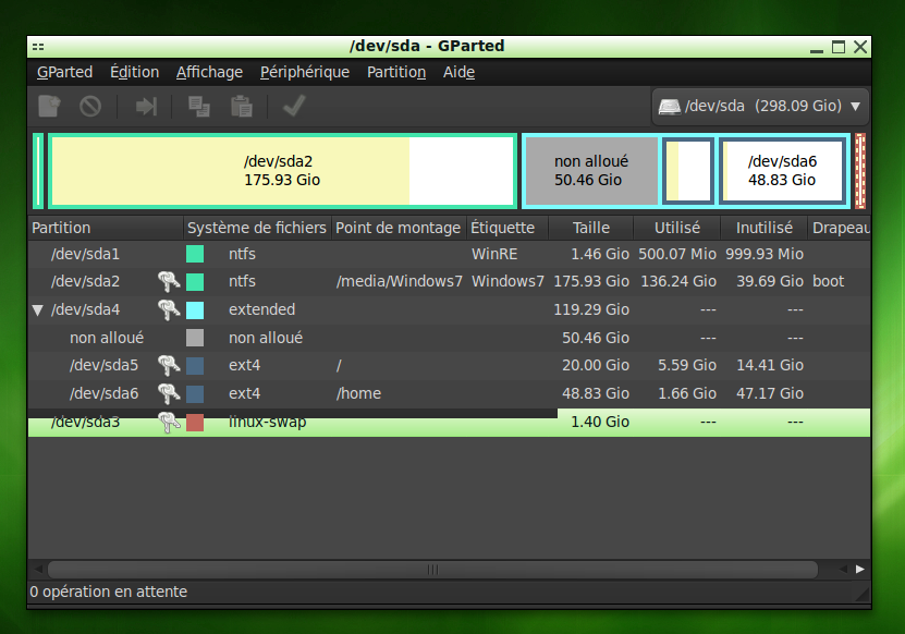 [Résolu] Gparted Can't have overlapping system par Stargazer page 1
