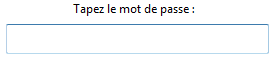 Demande de mot de passe du groupe
