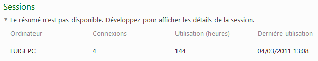 Utilisation des sessions
