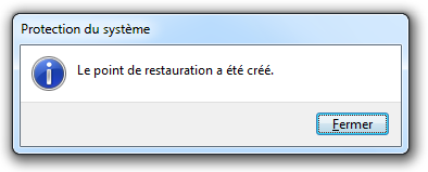 Point créé