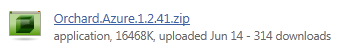 Télécharger Orchard pour Windows Azure