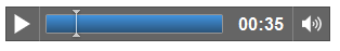 The audio player in Google Chrome