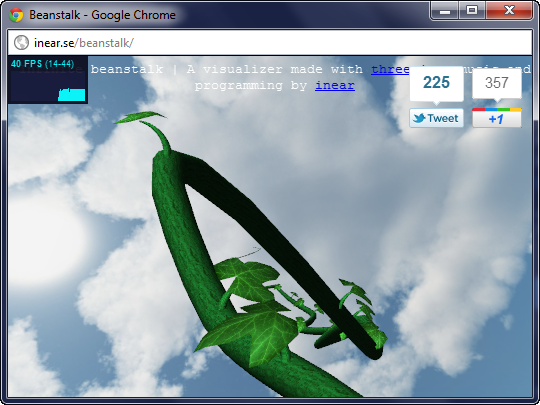 Une application web 3D utilisant WebGL