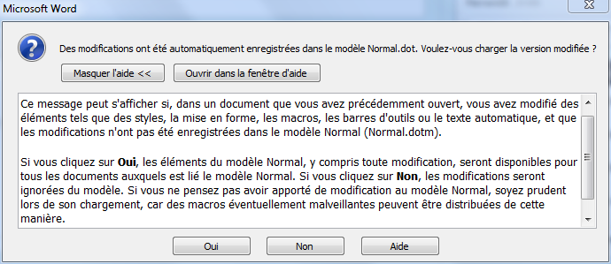 Microsoft Word a cessé de fonctionner - page 1 - OpenClassrooms