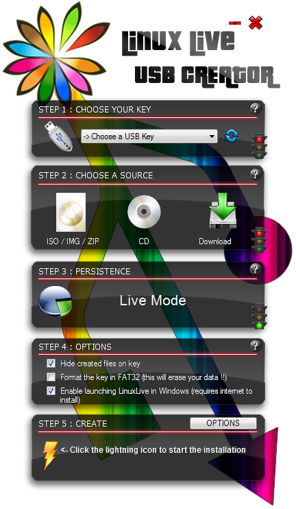 Exemple de logiciel de création de clé USB bootable