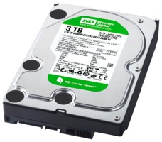 Un disque dur vu de l'extérieur