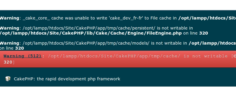 [Résolu] Erreur CakePHP par Seris - page 1 - OpenClassrooms