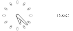 À gauche une « AnalogClock » et à droite une « DigitalClock »