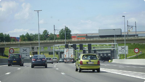 Une autoroute belge (image de Purka, tirée du site Wikimedia Commons)