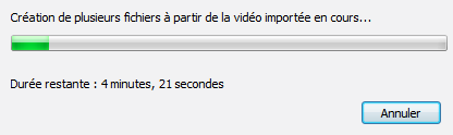 Découpage en plusieurs fichiers vidéo