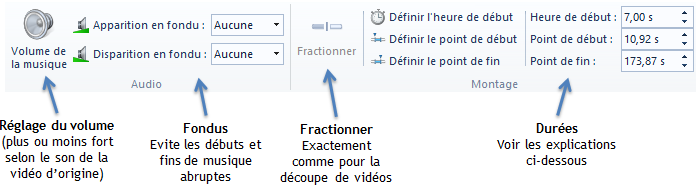 Les différents outils audio