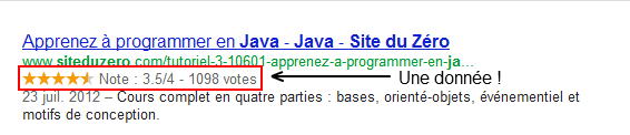 Le Site du Zéro met en forme ses résultats de recherche grâce aux microformats