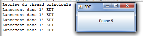 Lancement d'un traitement dans l'EDT