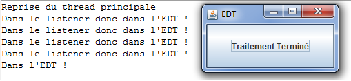 Utilisation de setProgress(int i)