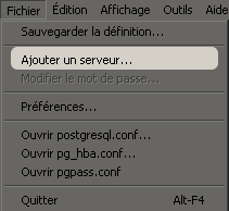 Ajout d'un serveur