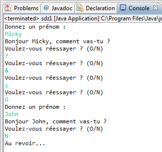 Les instructions dans la boucle se répètent