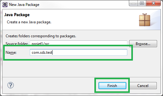 Nom du package