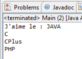 Utilisation d'une enum