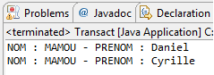 Transaction manuelle