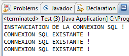 Utilisation d'un singleton