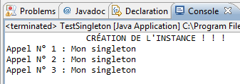 Un petit singleton