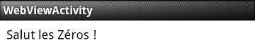Du HTML s'affiche