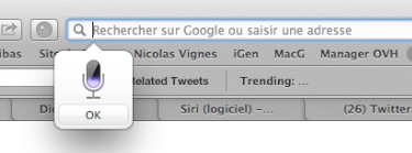 Dictée dans Safari